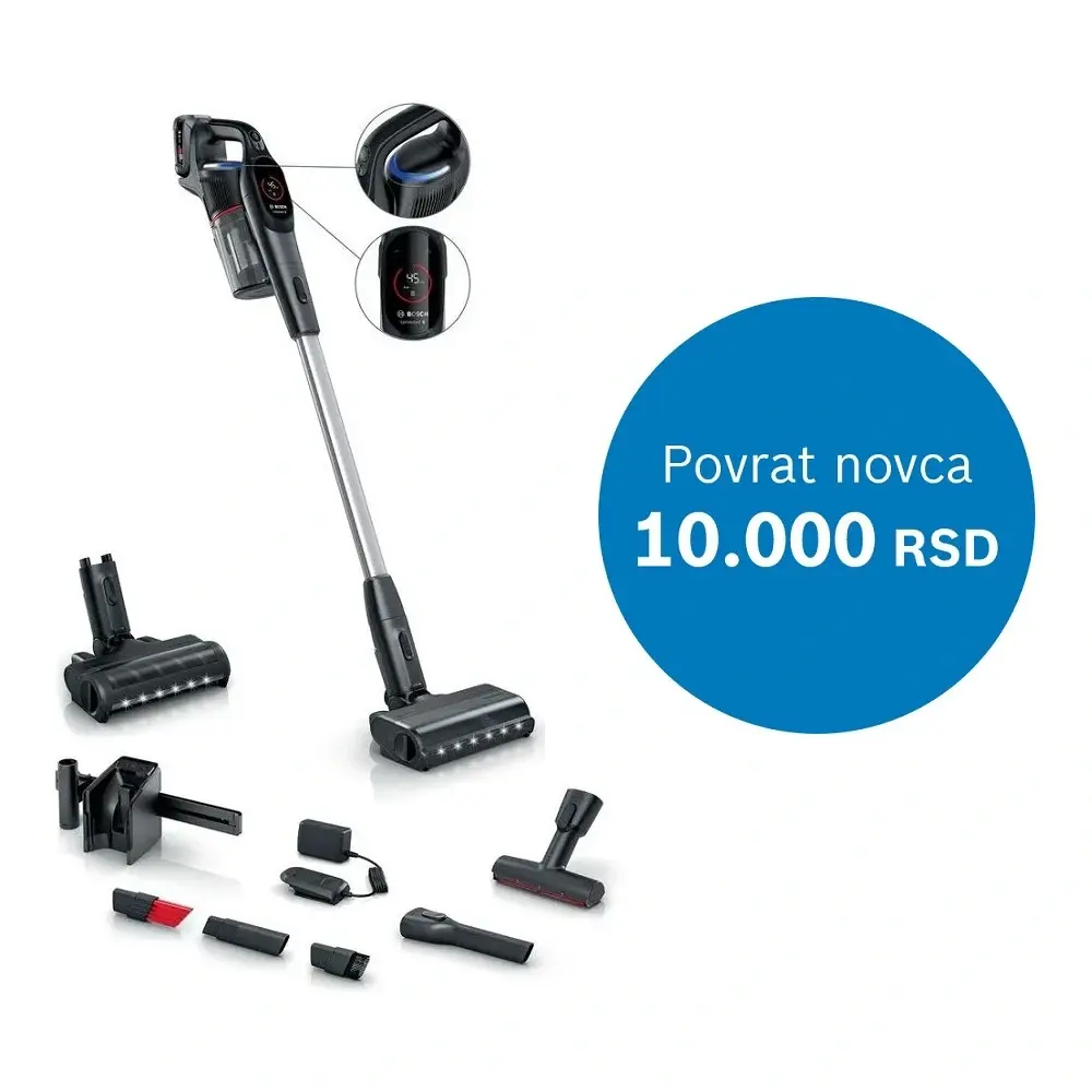 Bosch štapni usisivač Unlimited 9 BBS931WBA - Inelektronik